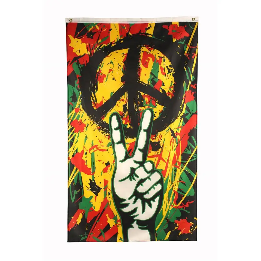 Xiangying 90*150 см win Rasta Peace Grafitti флаг для украшения