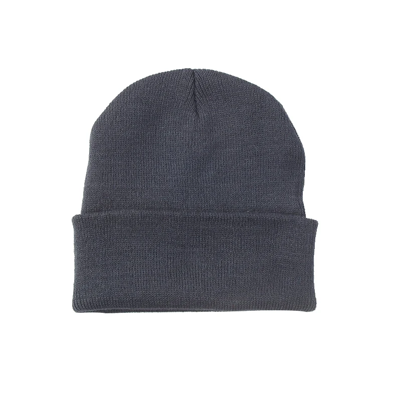 Russianblue Зимние шапочки с вышитым логотипом на заказ, вязаная шапка с вышитым текстом, теплые шапочки, милые женские Лыжные шапки Gorro 24 цвета - Цвет: Russianblue
