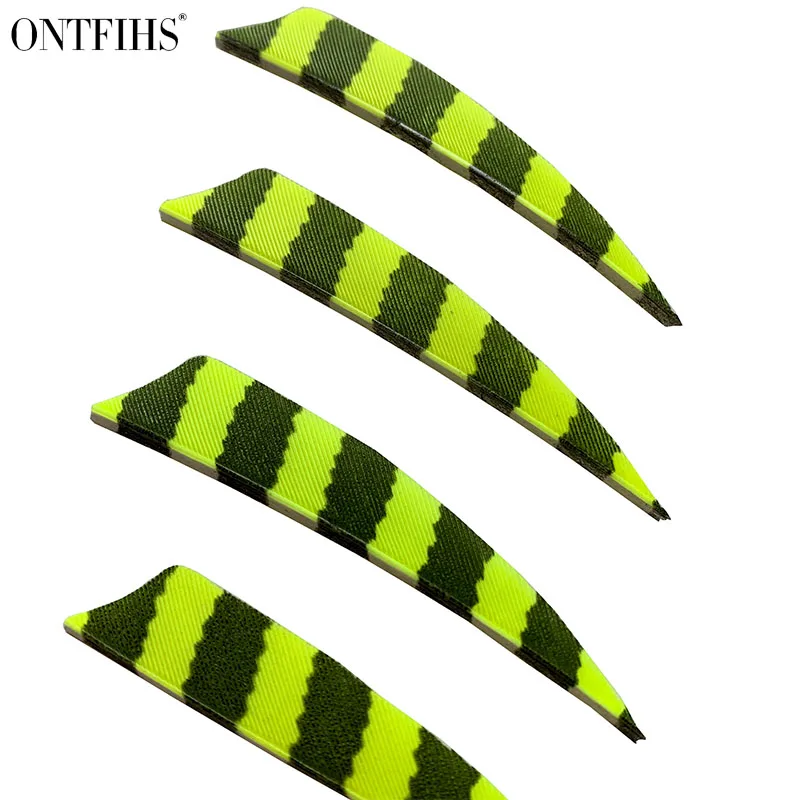 100 шт. ONTFIHS Новые 2. 5 дюймов охотничьи стрелы Fletches перо щит полоса 2 ''Vane Feather