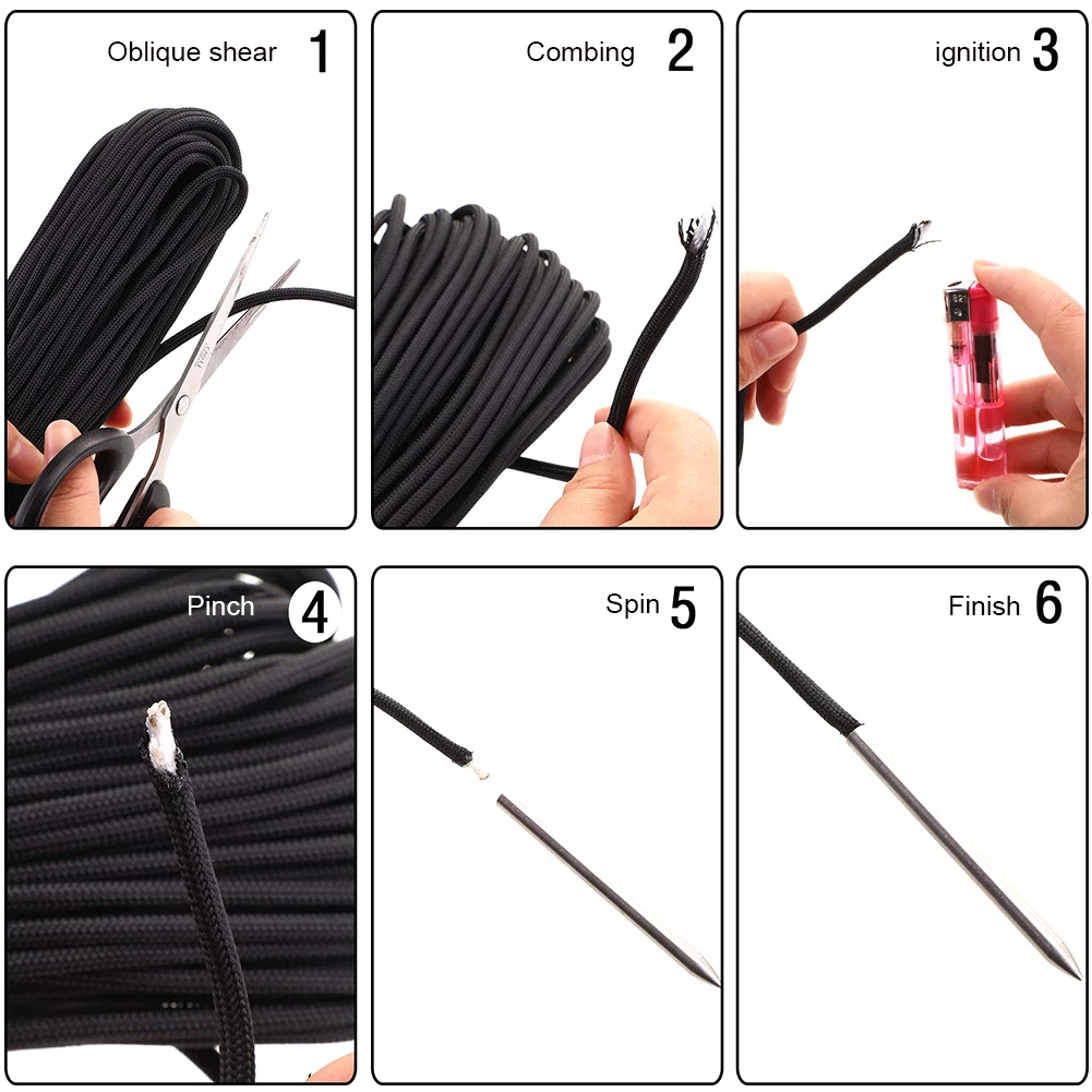 High Quality 12pcs Paracord Needle Set Aluminum Paracord Fid Lacing Needles Smoothing Tool 8 Size Needles Portable Fast Delivery 5