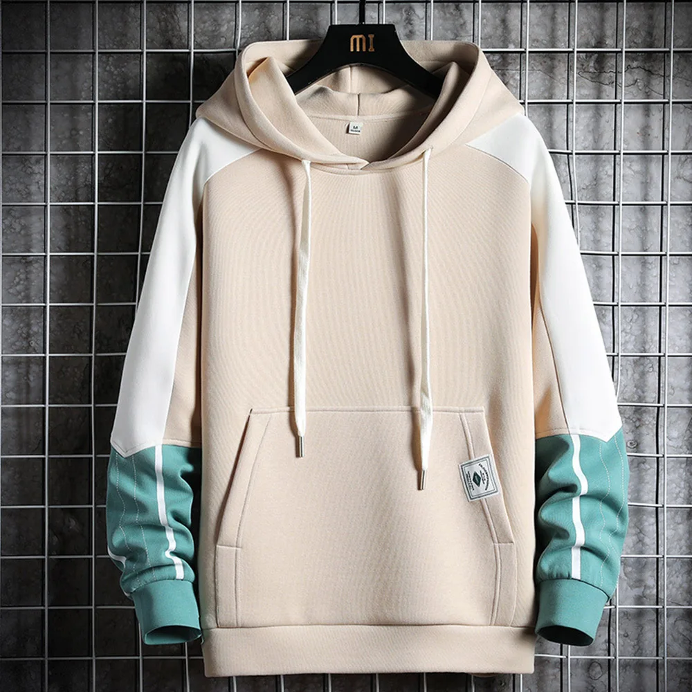 Sudadera con capucha de estilo Hip Hop para hombre, ropa para parte superior masculina, estilo Harajuku, informal, de manga larga, 2021