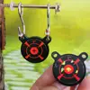 Outdoor Metal Shooting Range Target Slingshot Practicing Panda Hanging With Stickers Head Targets Q0T4