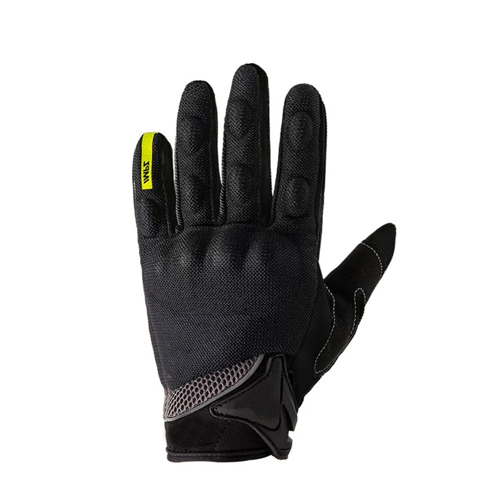 1 пара Guantes Мото Гонки на мотоциклах противоскользящие дышащие для верховой езды полный палец микрофибры перчатки унисекс