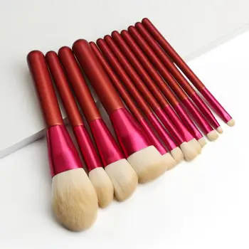 

MAANGE 12 Pc Makeup Brushes Set Small Grapes Blush Eye Shadow Blending Eyeliner Eyelash Eyebrow Brush Easy To Stick Powder TSLM2