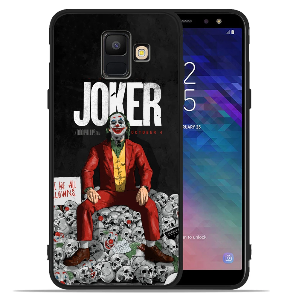 Джокер клоун плохой человек чехол для телефона для samsung Galaxy J8 J2 J4 J6 Plus J3 J5 J7 черный чехол Etui