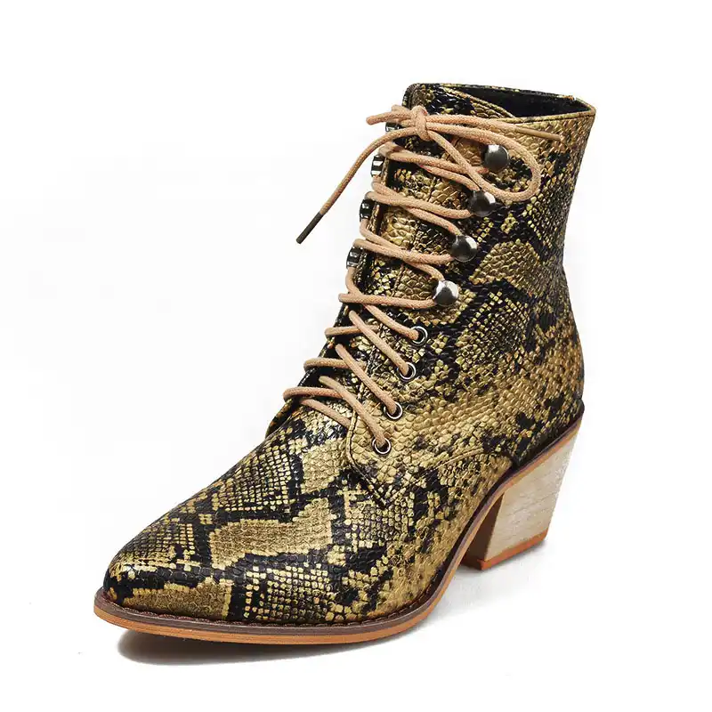 ladies snakeskin cowboy boots