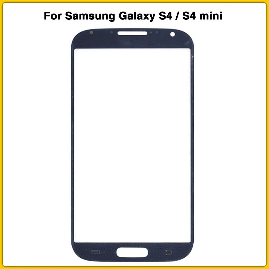 Новое Переднее стекло S4 LCD для Samsung Galaxy mini I9500 I9505 I9195 I9190 внешнее сенсорный экран
