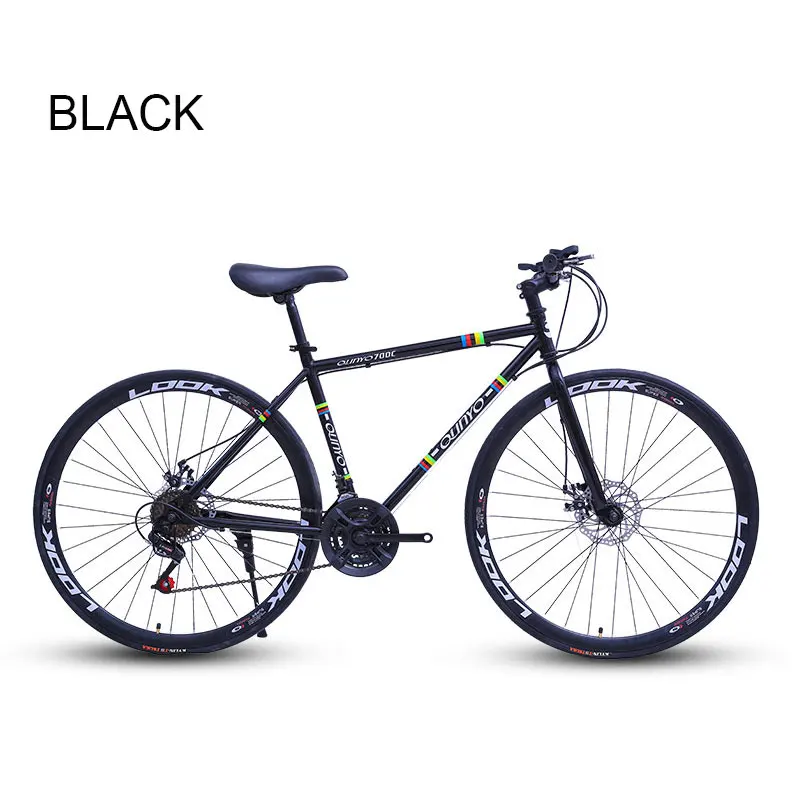 Sale Bicycle Fixed Gear Bicycle 24 Speed 40 Knife Double Disc Brakes Men and Women Adult Bicycle Road Racing 13