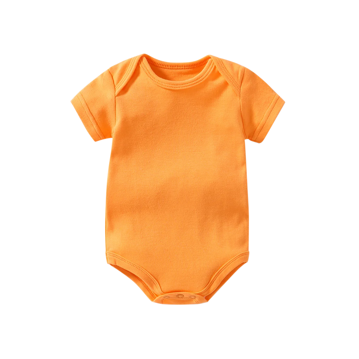 Orange Боди для новорожденных; боди для маленьких девочек; боди с короткими рукавами из хлопка для малышей; одежда для близнецов; ползунки для девочек - Цвет: Orange