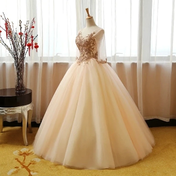 ANGELSBRIDEP-Sweet-16-Ball-Gown-Quinceanera-Dress-Fashion-Appliques-Long-Sleeves-Vestidos-De-15-Celebrity-Party (1)