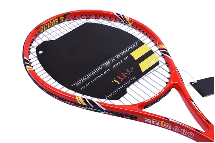 Профессиональная карбоновая Теннисная ракетка для тренировок raquete de tenis String Padel с чехлом для начинающих