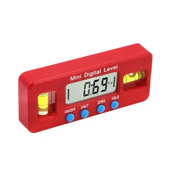 

Red precision digital protractor inclinometer waterproof level box Digital Angle bevel finder