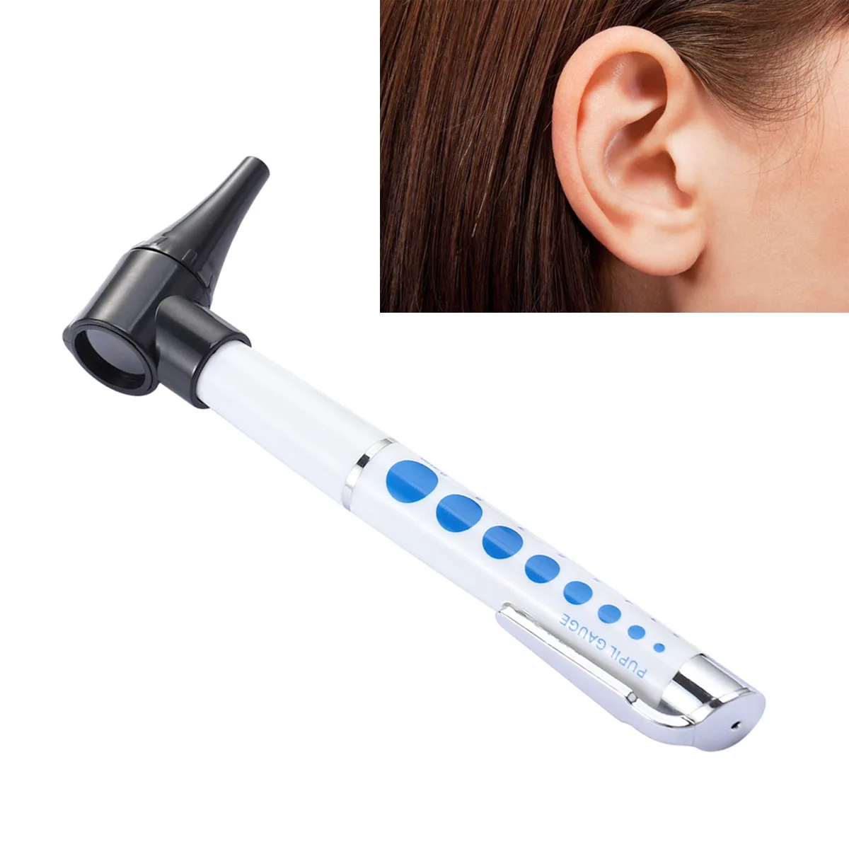 Светодиодный Otoscope Медицинский Диагностический Отоскоп ушной увеличительной линзы клинический фонарик для ушей без батареи А4 Светодиодный Otoscope Медицинский Диагностический Отоскоп ушной увеличительной линзы клинический фонарик для ушей без батареи А4