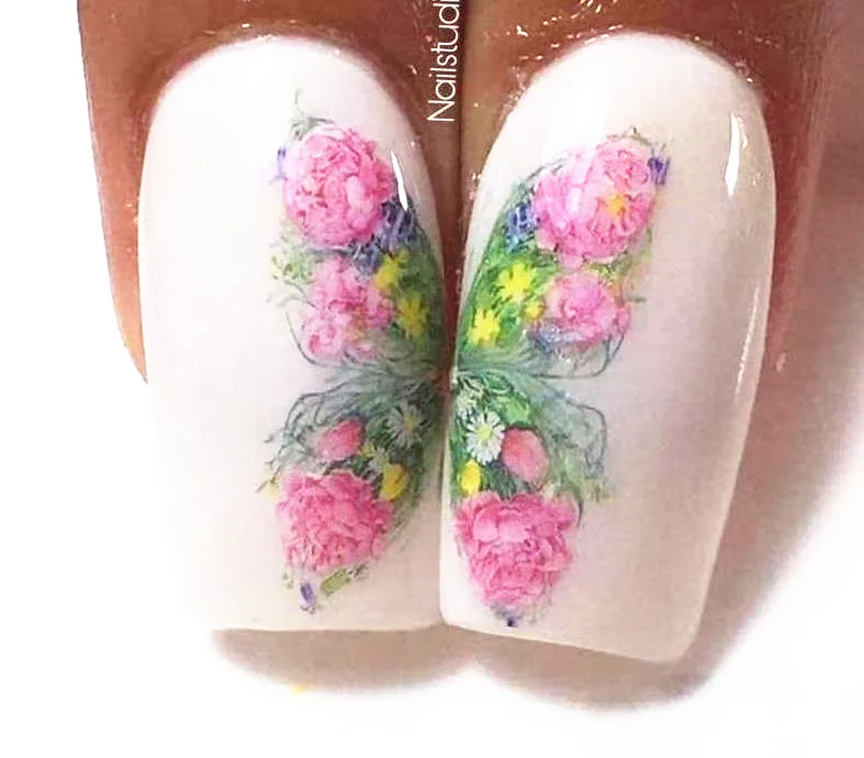 

Newest butterfly 3d nail art sticker nail decal stamping export japan designs rhinestones