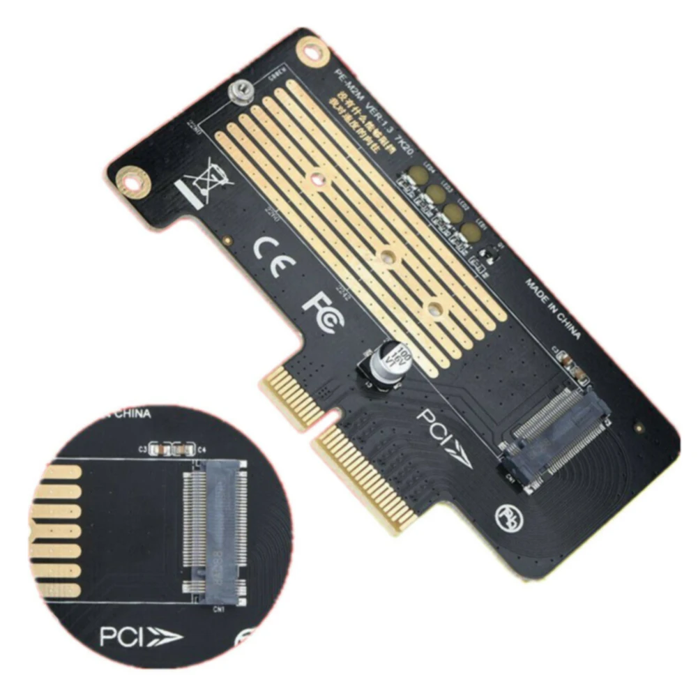 SSD к PCI-E 4X для рабочего стола M2 MKey NVME адаптер высокоскоростной конвертер передачи карты Компьютерные аксессуары стабильное подключение
