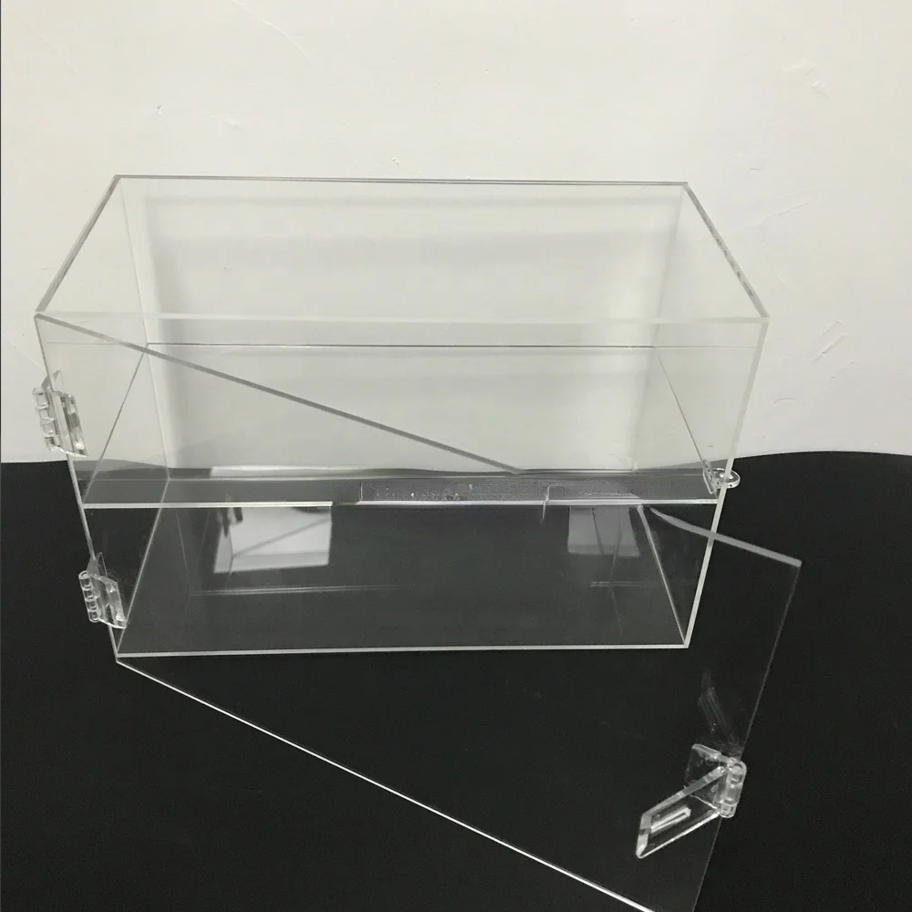 Source Plexiglass rectangular box acrylic box with hinged lid on  m.