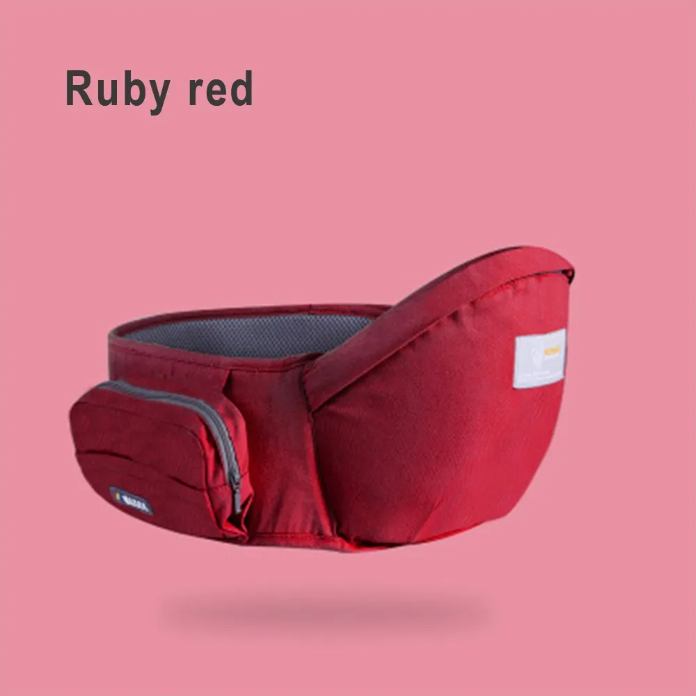 red basic Эргономичная Сумка-переноска для младенцев, хлопок, дышащая, новая сумка-переноска для младенцев, поясной стул, слинг кенгуру для ребенка, путешествия 0-36 м - Цвет: red basic