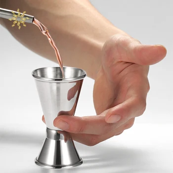 

Stainless Steel Drinks Measure 30/15ml Cocktail Bar Pub Club For Measuring Spirits And Other Alcohols K802