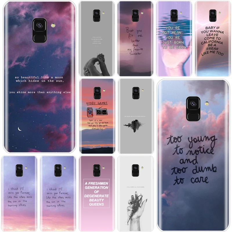lana del rey lyrics Cover TPU Phone Case For Samsung Galaxy J4 J5 J6 J8 2018 J3 J7 2017 J7MAX 2016 J3PRO | Мобильные телефоны и