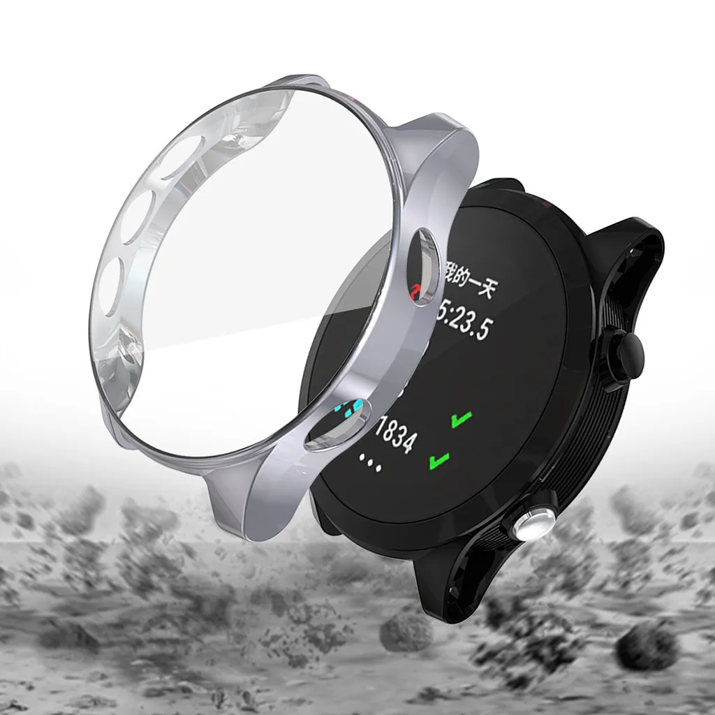 Ouhaobin Смарт-часы ТПУ защитный чехол для Garmin Forerunner 945/935 прозрачный ТПУ защитный чехол 902#2