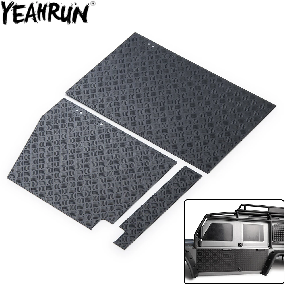 YEAHRUN TRX4 Metal AntiSkid Plate RC Car Luggage Rack Side Door