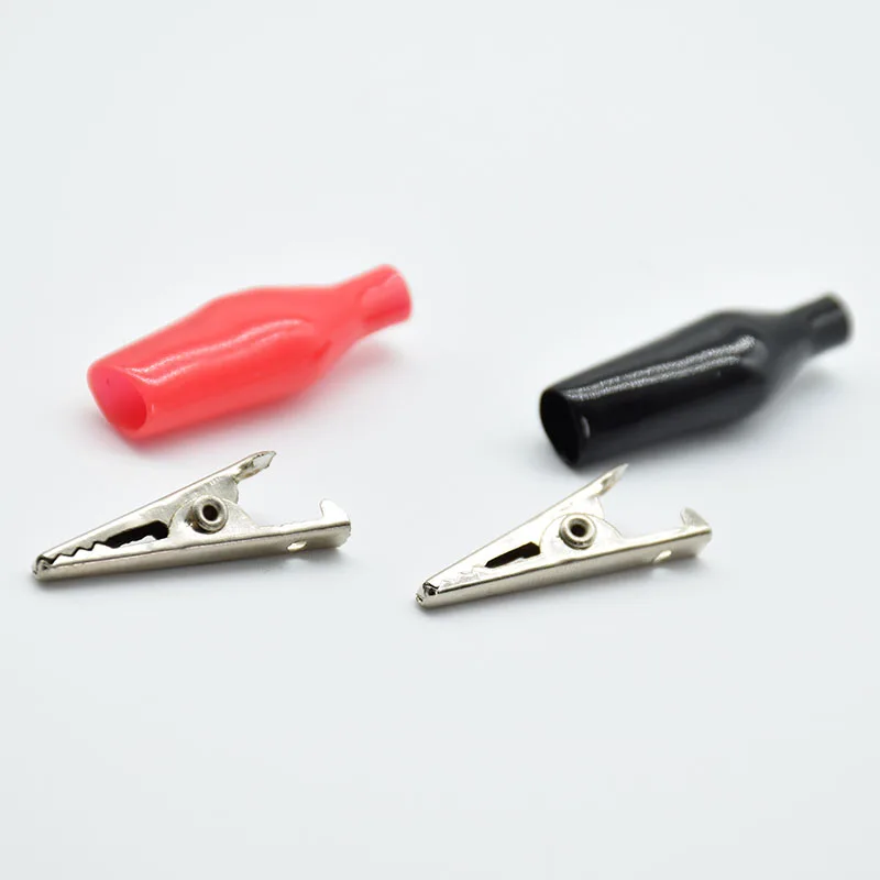 Details about   nsulation Metal Alligator Clip Electric Test 28MM 35MM 45MM Lead colorful Red 