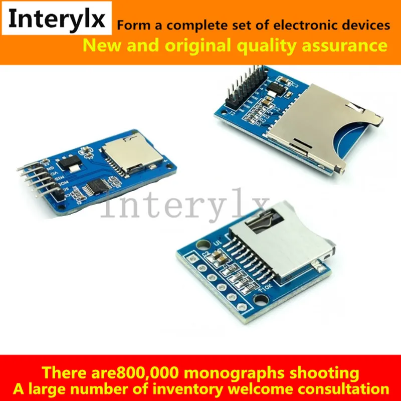 Миниатюрная Плата расширения MICRO memory модуль SD TF чтения/записи интерфейс SPI MCU мини
