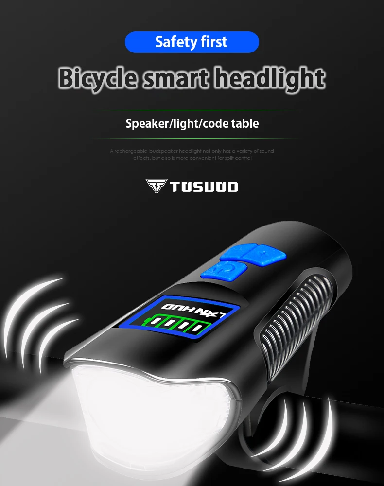 Top TOSUOD Bicycle lights night riding USB charging glare T6 flashlight bicycle horn riding equipment headlights bike light 0 Top TOSUOD Bicycle lights night riding USB charging glare T6 flashlight bicycle horn riding equipment headlights bike light 0