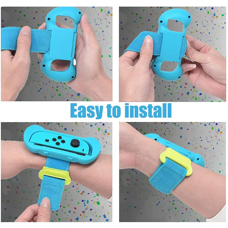 1Pair Adjustable Elastic Dance Wrist Band Strap Wristband For Nintend Switch Just Dance 2019 2020 for Joy-Con Controller Armband
