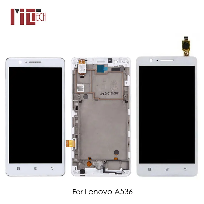 

LCD Display For Lenovo A536 Touch Screen Digitizer Assembly Replacement Black White No Frame Free Shipping 100% Tested