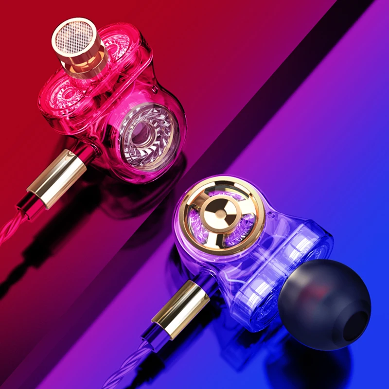 SD01 subwoofer earphone In Ear Six core three coil headphones with Mic Hifi Stereo Sports Headphone Bass Sound for xiaomi iPhone