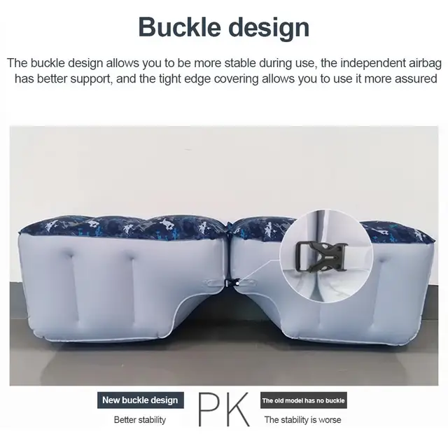 Kaufe 2Pcs Auto Reise Aufblasbare Bett Luft Matratze Fußbett Hinten Sitz  Lücke Kissen Polsterung Kissen Hinten Sitz Reise Zubehör