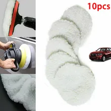 

Reusable Polishing Pad Replacement White Wool Bonnet Buffer Car Polisher