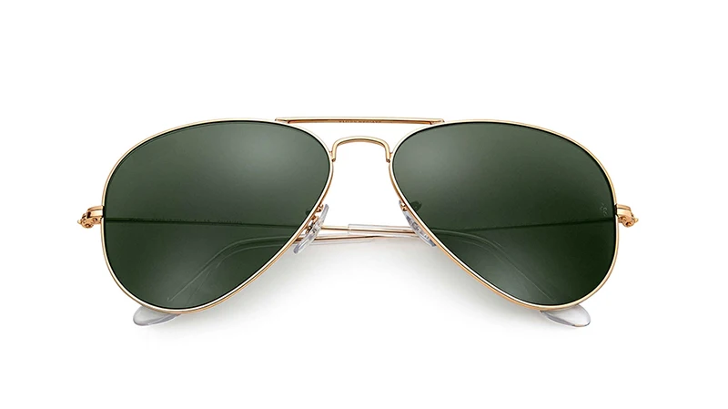 gold-deep green Настоящее стекло линзы классические Винтажные Солнцезащитные очки es для женщин и мужчин роскошный дизайн бренда Ретро розовые солнцезащитные очки es женские солнцезащитные очки для мужчин - Цвет линз: gold-deep green