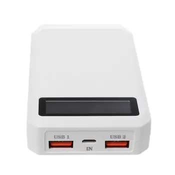 

(No Battery) Dual USB QC 3.0 Output 3x 18650 Batteries DIY Power Bank Box Holder Case Fast Charger For Mobile Phone Tablet PC
