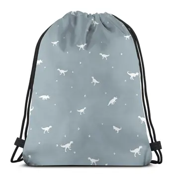 

Fashion Unisex Men Women Bag Funny Dinosaur Pattern Outdoor Fitness Drawstring Beam Mouth Backpack Travel Backpack for Teenage