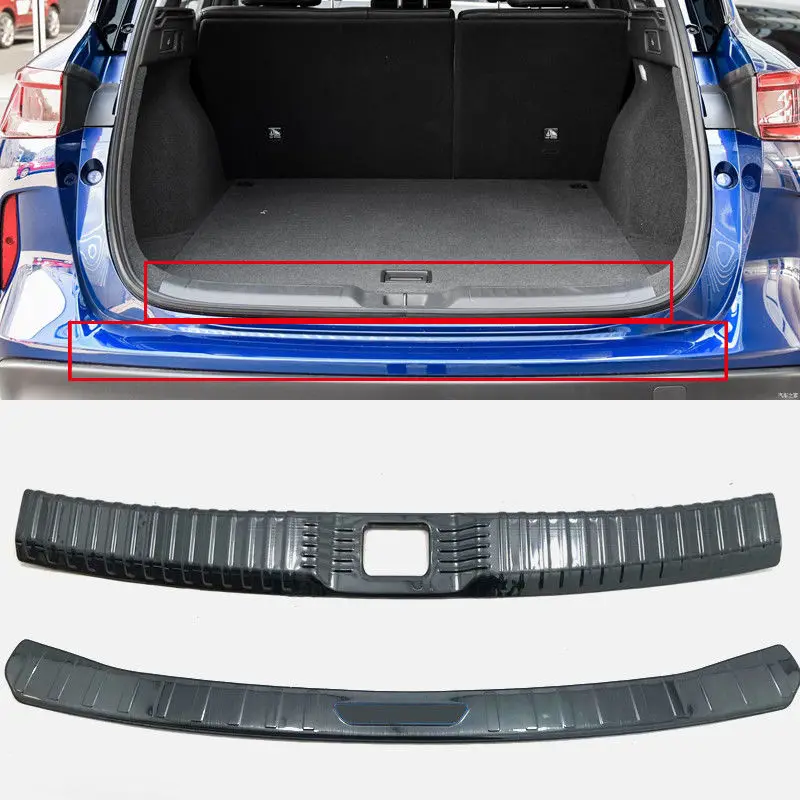 Black Steel Inner&outer Bumper Guard Sill Protector For Infiniti QX50 P71A