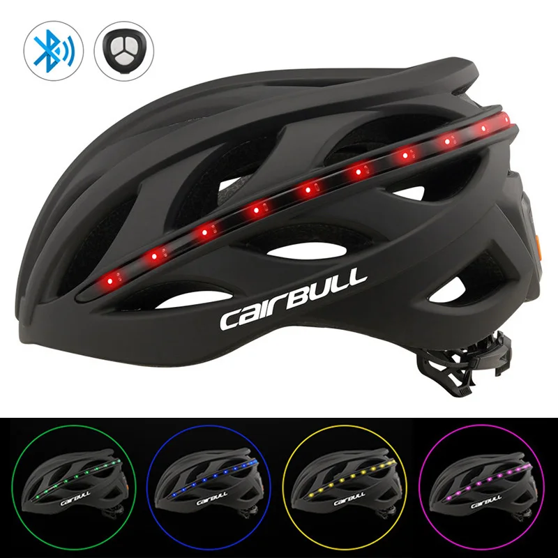 

Remote Control Mtb Bicycle Helmet Variable Light Color Road Mountain Bike Helmet Integrally-molded Smart Riding Cycling Helmet