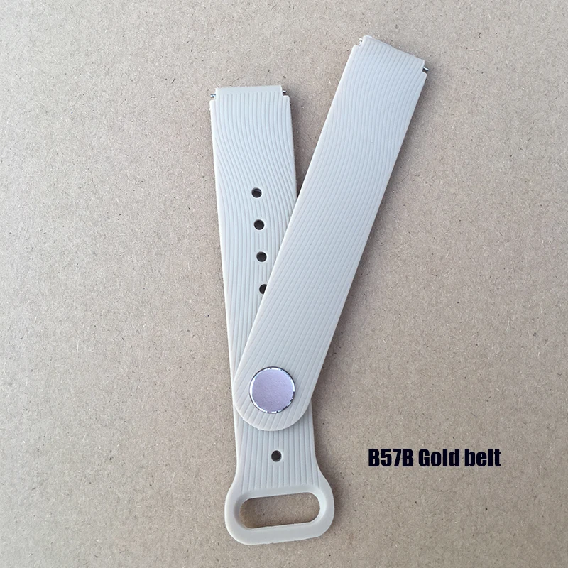 B57B Gold Belt Новейший Мужской Женский Смарт-браслет B57 Смарт-часы фитнес-трекер синий цвет хорошее качество ремень наручные часы ремешок для часов - Цвет: B57B Gold Belt