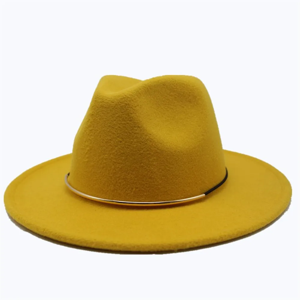 Аутентичная Мужская и женская модная шерстяная шляпа Fedora дорожная Повседневная шляпа широкая шляпа размер 56-58 см