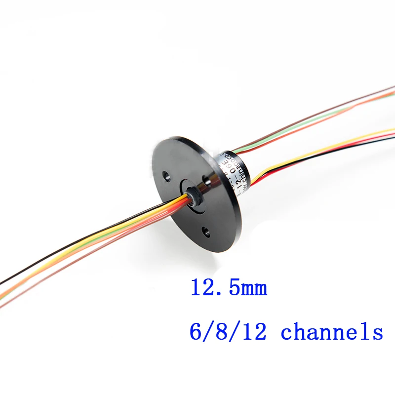 12.5mm 1.5A Slip Ring 6/8/12 Channels Spare Parts for Rotating Equipment Pan Tilt Camera Conductive Slipring E Type | Игрушки и хобби