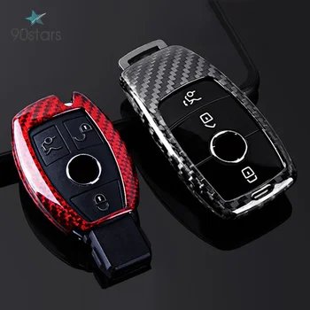 

Real Carbon Fiber Key Case Cover Key Case Protective Shell Holder for Mercedes Benz AMG A B R E G Class GLK GLA W204 W251 W463