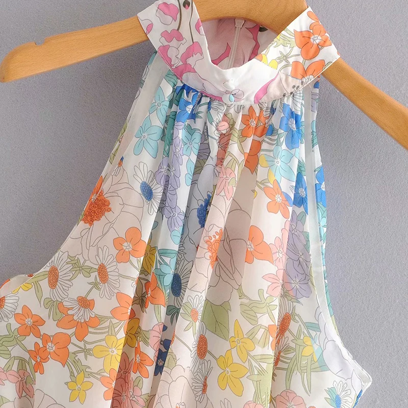 Za 2019 women dress silk floral print fashion ins dress bow sashes draped turn-down collar dresses female vintage vestidos