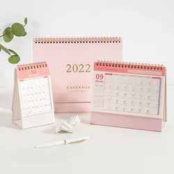 Mini papier de bureau Simple 2022, calendrier double quotidien, planificateur de Table, Agenda annuel, organisateur 