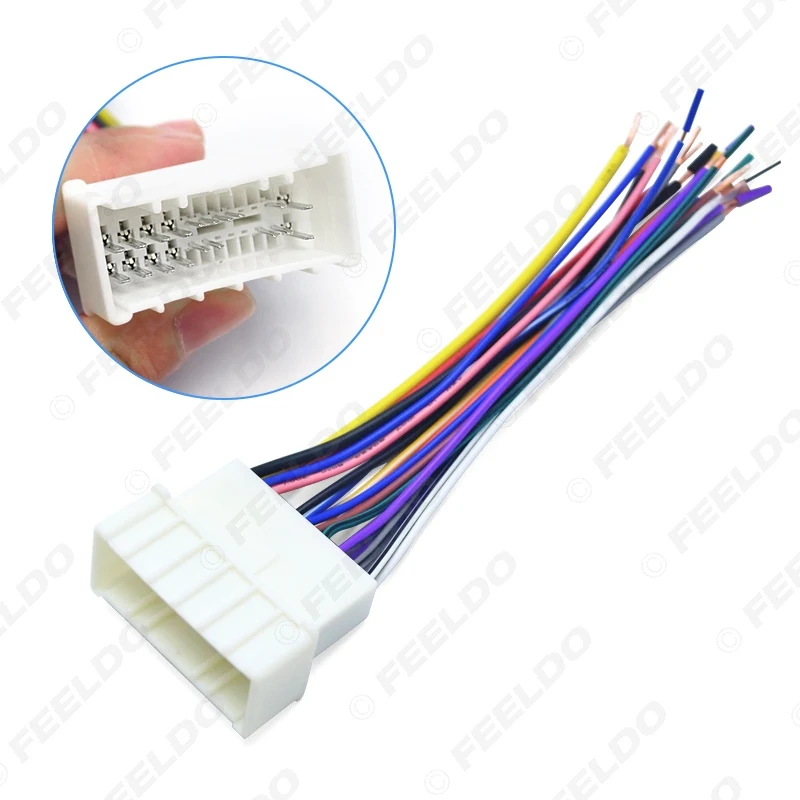 FEELDO автомобильный OEM аудио стерео 19Pin жгут проводов адаптер для Hyundai/KIA(05 ~ 08)