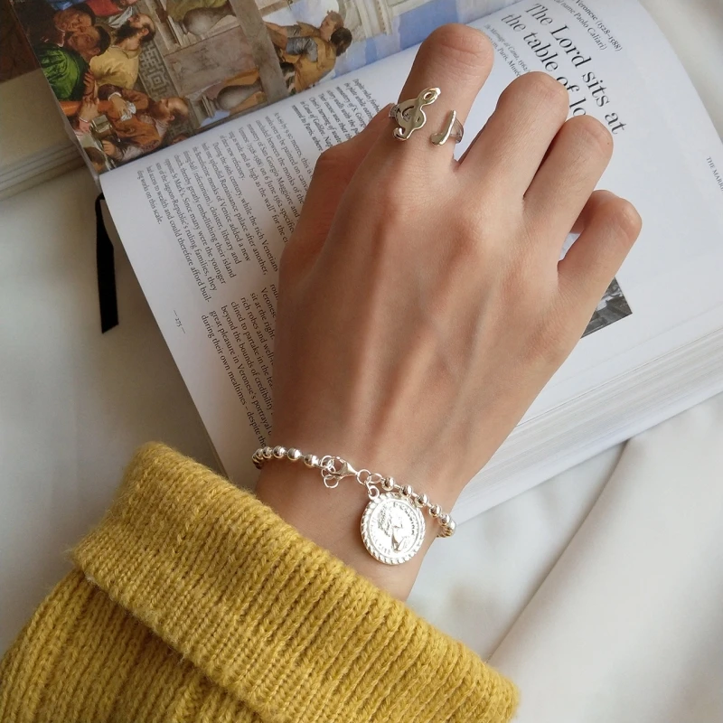 Leven Fancy 1 шт./лот белый браслет с золотыми бусинками для подруги Женские Подарочные модные браслеты из стерлингового серебра 925 пробы