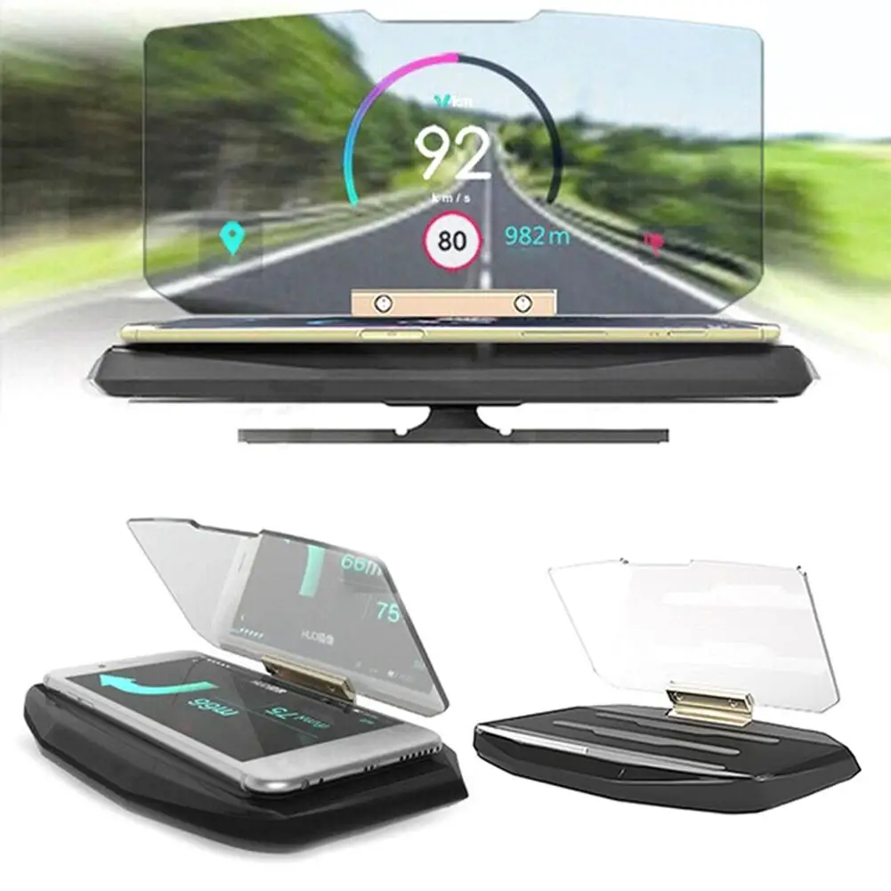 Автомобильный HUD Дисплей gps навигация превышение скорости Предупреждение система проектор лобовое стекло авто электронная сигнализация напряжения