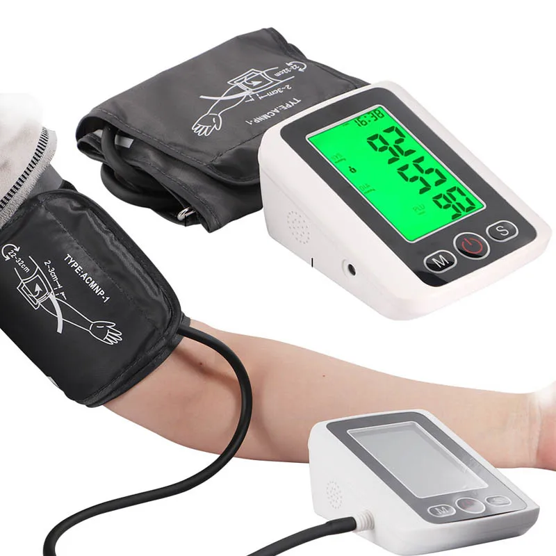 Tonometer Puls Messung Blutdruckmessgerät manschette Automatische LCD digitale Oberen Arm Blutdruck Monitor PR maschine tester meter Tonometer Puls Messung Blutdruckmessgerät manschette Automatische LCD digitale Oberen Arm Blutdruck Monitor PR maschine tester meter