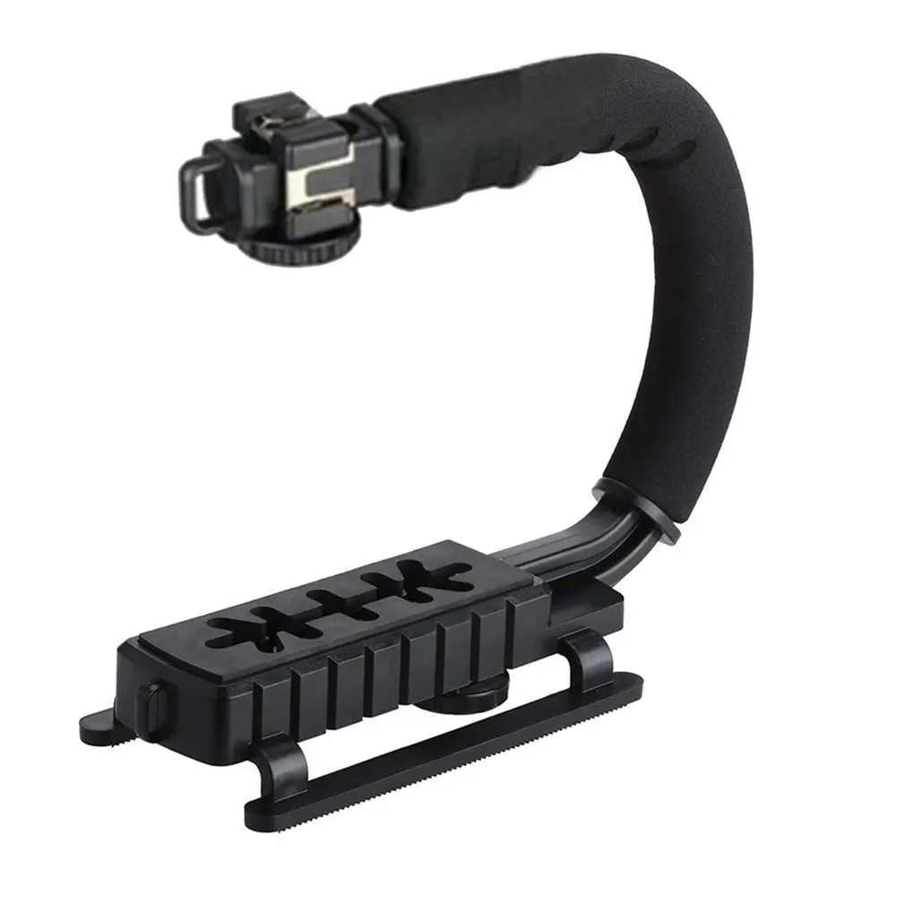 

U Shape Bracket Grip Portable Video Handheld Camera Stabilizer with Removable Hot Shoe C-Type Bracket