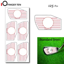 125 adet Golf kulübü darbe bant etiketleri çıkartmalar ütüler top isabet kurulu Combo kaydedici kiti salıncak eğitim(China)